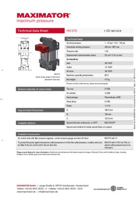DB 01.01.07.04 Pump MO37D