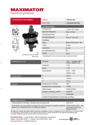 DB 01.01.13.03 Pumpen G15D