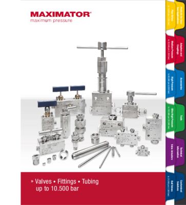 MAXIMATOR Valves Fittings Tubing