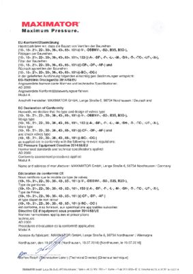 EG-Konformitätserklärung