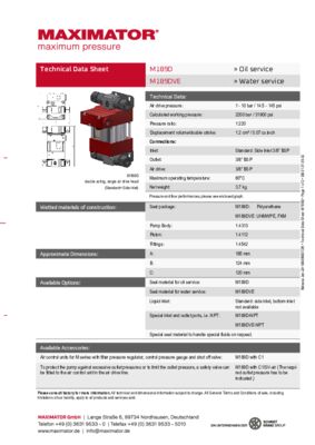 DB 01.01.05.02 Pump M189-D