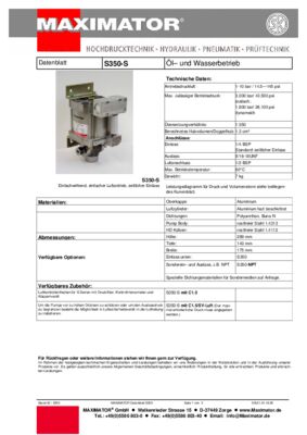 DB 01.01.16.06 Pumpen S350