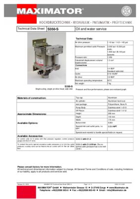 DB 01.01.16.06 Pump S350