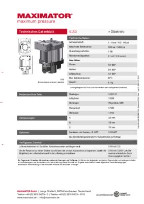 DB 01.01.16.03 Pumpen S150
