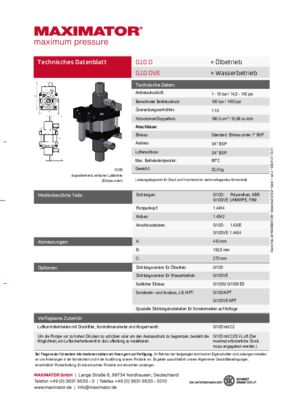 DB 01.01.13.01 Pumpen G10D