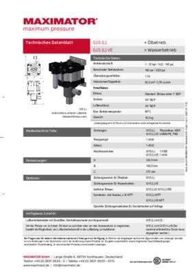 DB 01.01.11.03 Pumpen G15