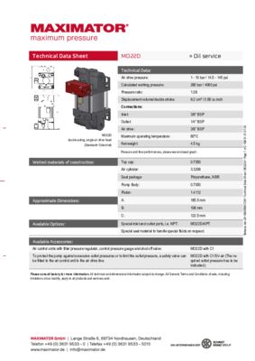 DB 01.01.07.03 Pump MO22D
