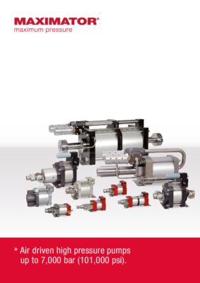 MAXIMATOR High Pressure Pumps