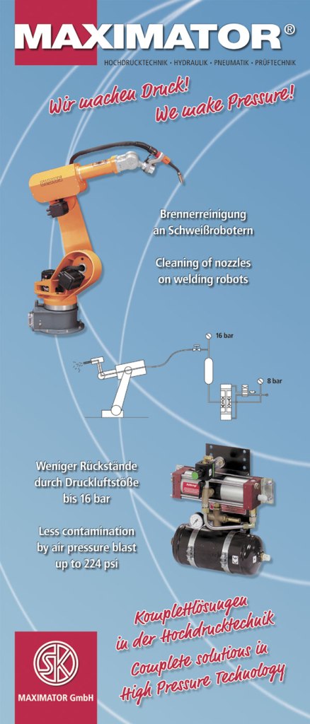Brennerreinigung an Schweißrobotern