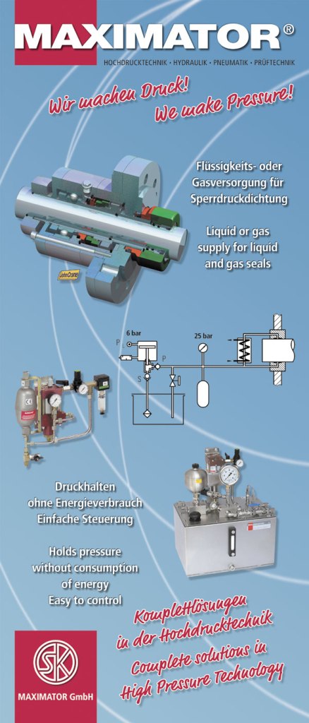 Flüssigkeits- oder Gasversorgung für Sperrdruckdichtung