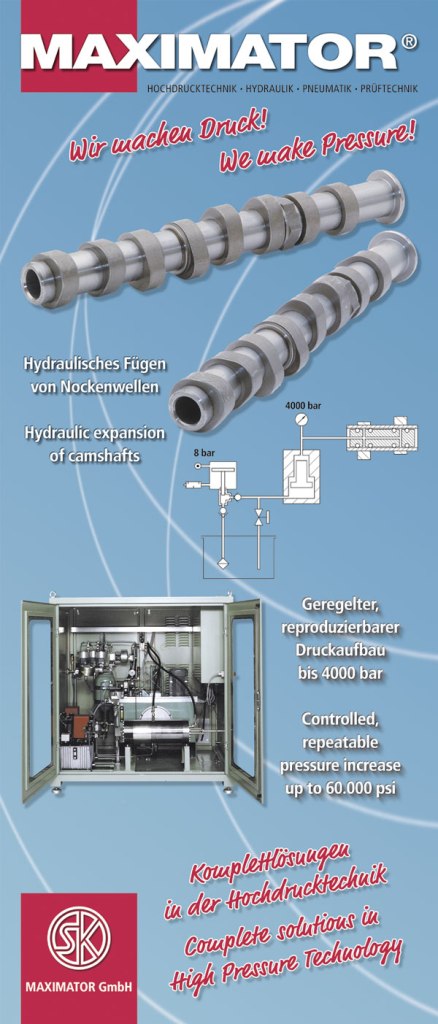 Hydraulisches Fügen von Nockenwellen
