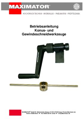 HWA-VFT-D-Konus und Gewinde