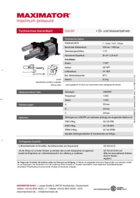 DB 01.01.10.01 Pumpen GX100