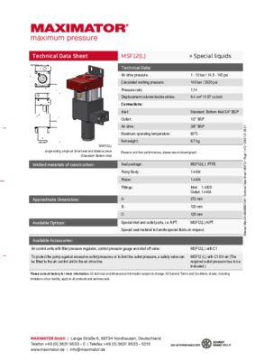 DB 01.01.09.07 Pump MSF12