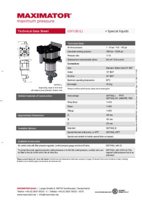 DB 01.01.14.02 Pump GSF100