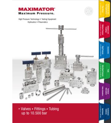 MAXIMATOR Valves Fittings Tubing