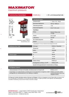 DB 01.01.03.02 Pumpen M189-2
