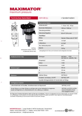 DB 01.01.14.02 Pumpen GSF100