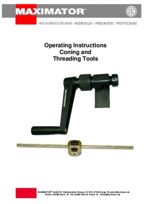 Coning and Threading Tools
