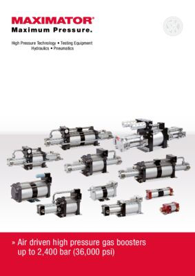 MAXIMATOR Gas Booster and Air Amplifier