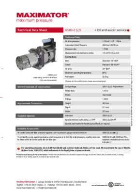 DB 01.01.12.10 Pump G500-2S