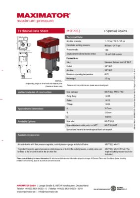 DB 01.01.09.05 Pump MSF72