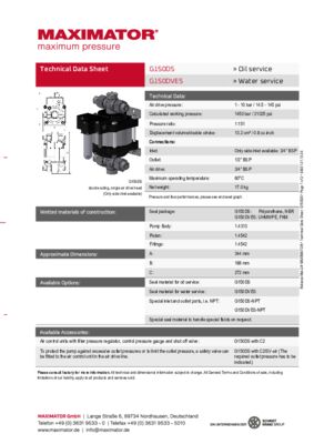 DB 01.01.13.04 Pump G150DS