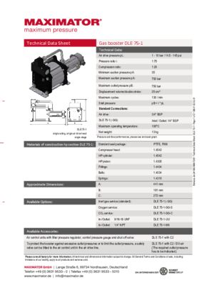 DB 01.02.02.31 Booster DLE 75-1