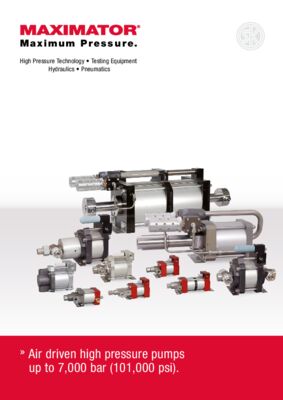 MAXIMATOR High Pressure Pumps