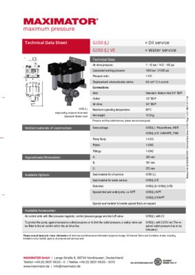 DB 01.01.11.04 Pump G150